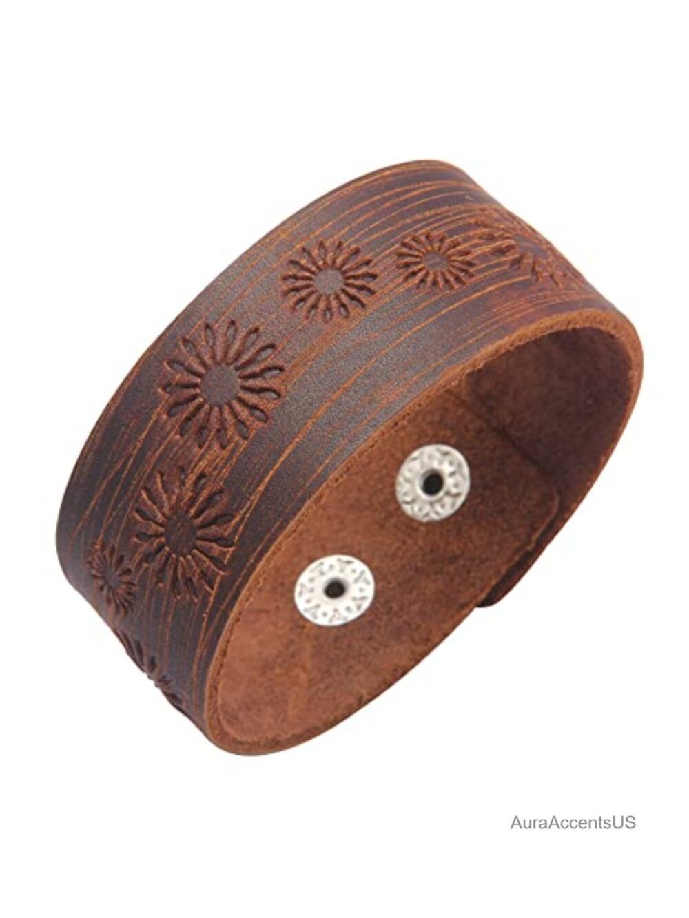 Faux Leather Punk Braided Cuff Bracelet Adjustable Gothic Viking Wrap